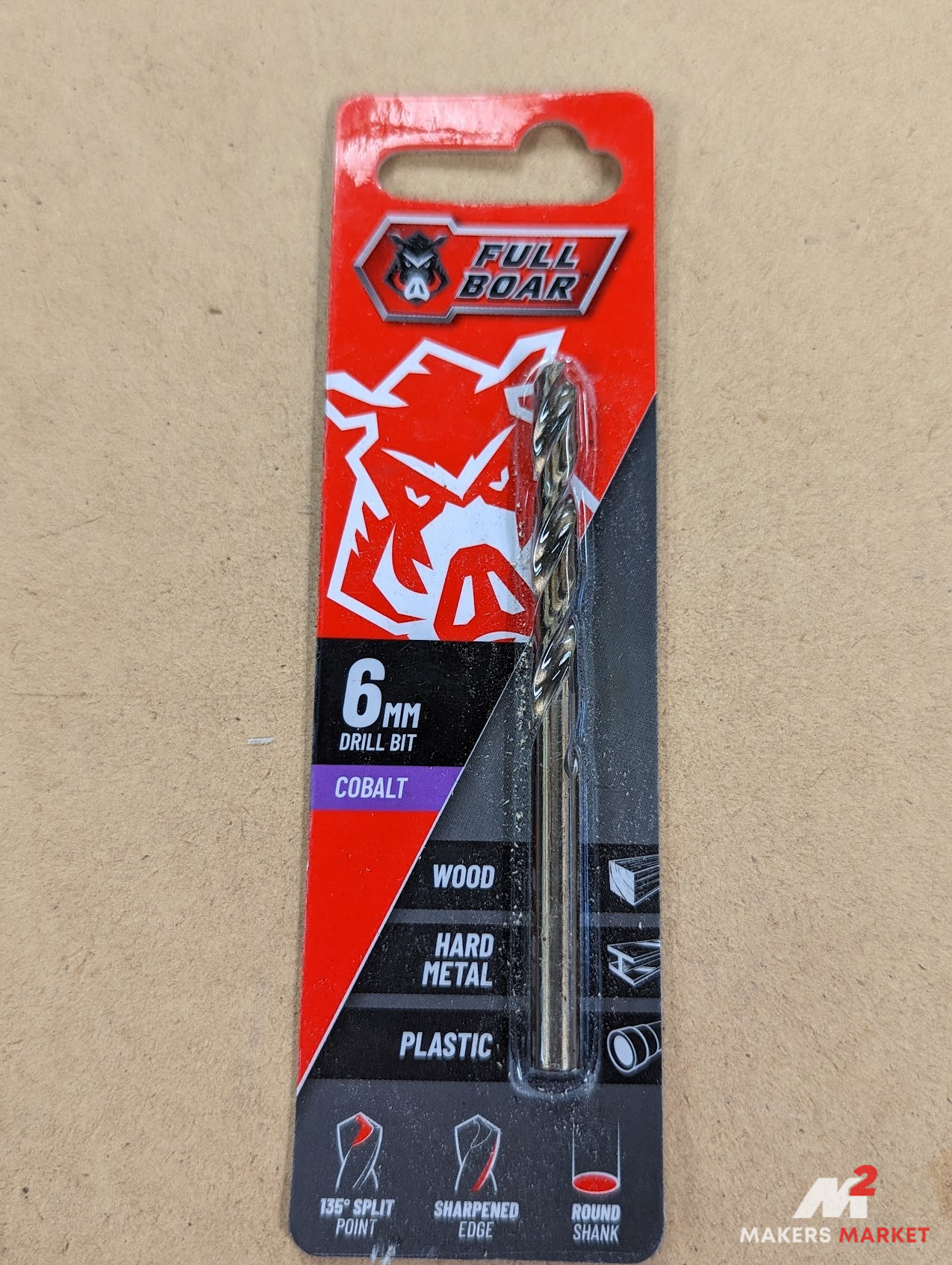 Full Boar 6mm M35 Cobalt Drill Bit — Makers Market