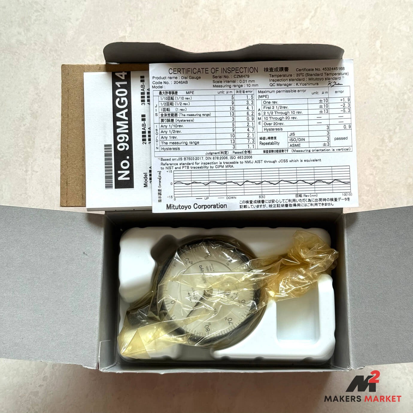 Mitutoyo Dial Gauge 2046AB