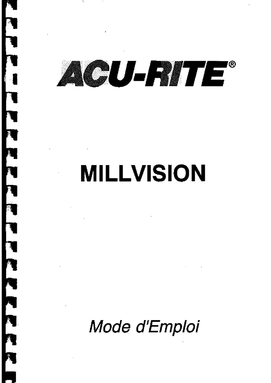 ACU RITE Millvision visu