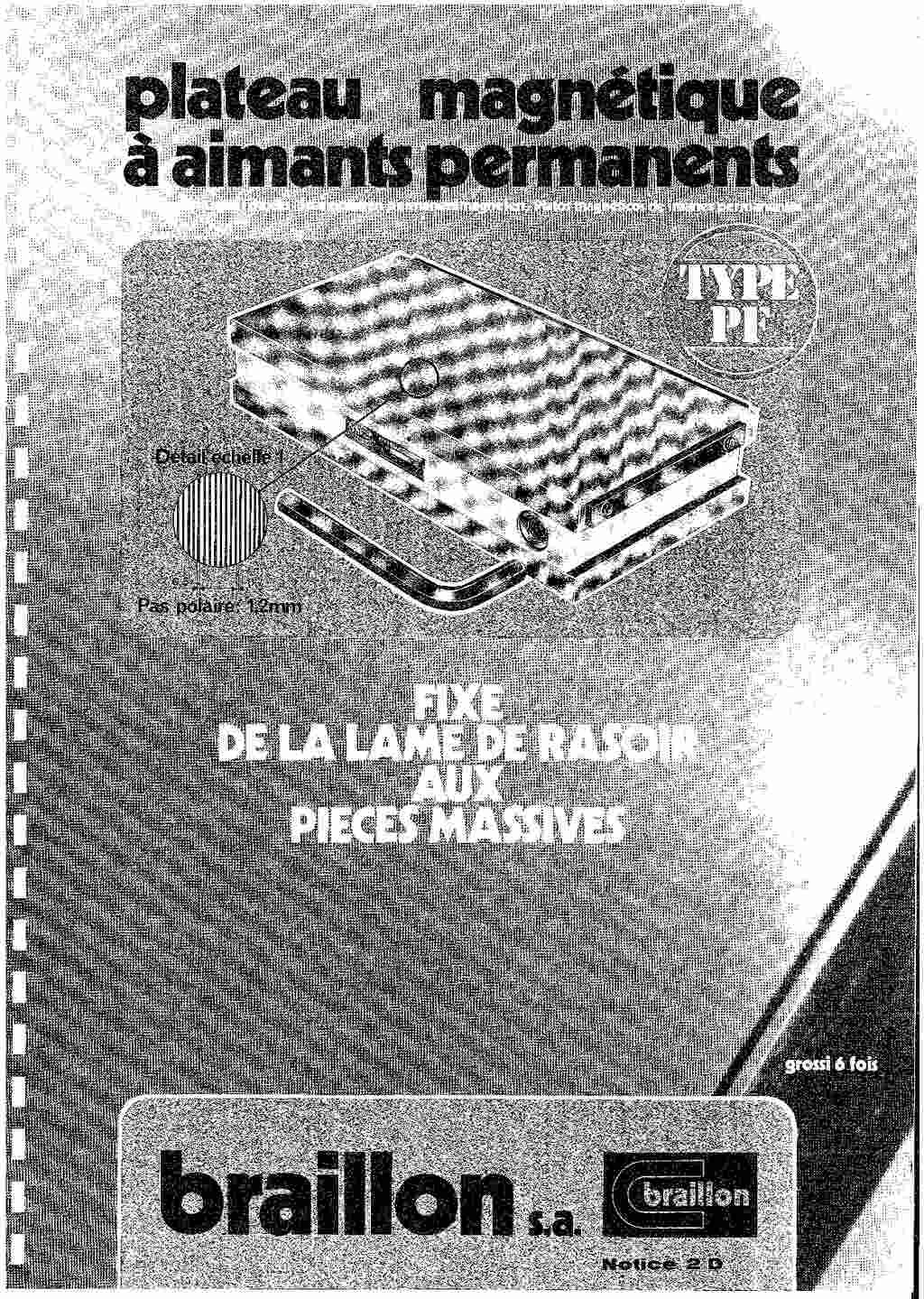 Braillon Plateaux magn‚tiques PF