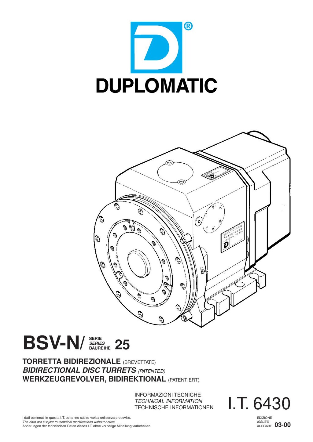 DUPLOMATIC BVS N 25