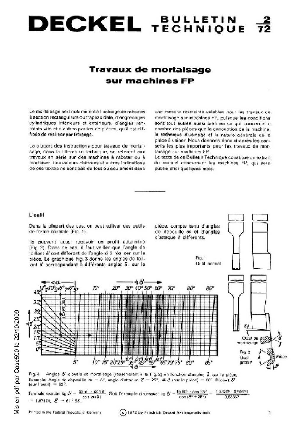 Deckel head a mortaiser