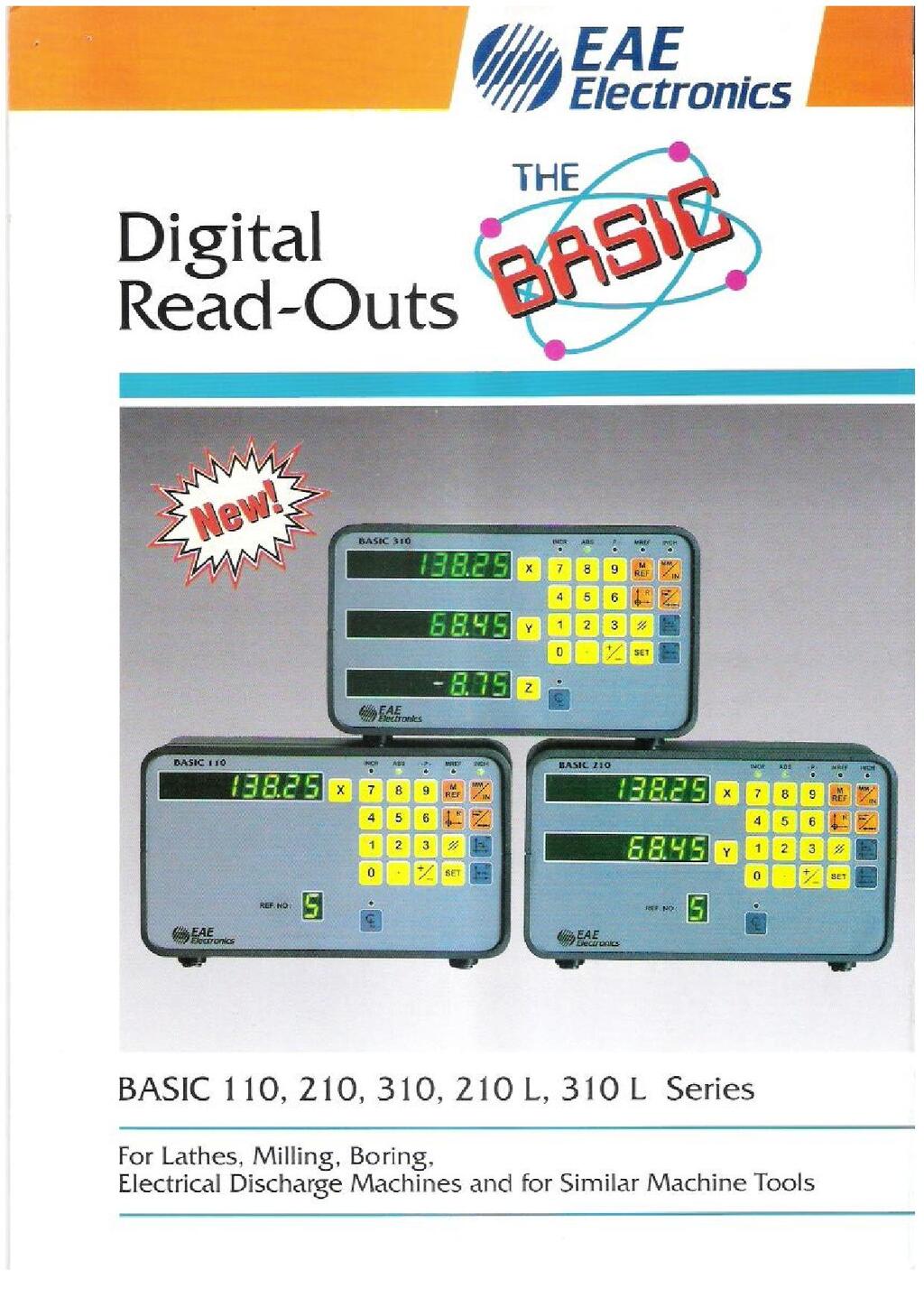 EAE Electronics DRO type basic 110, 210, 310