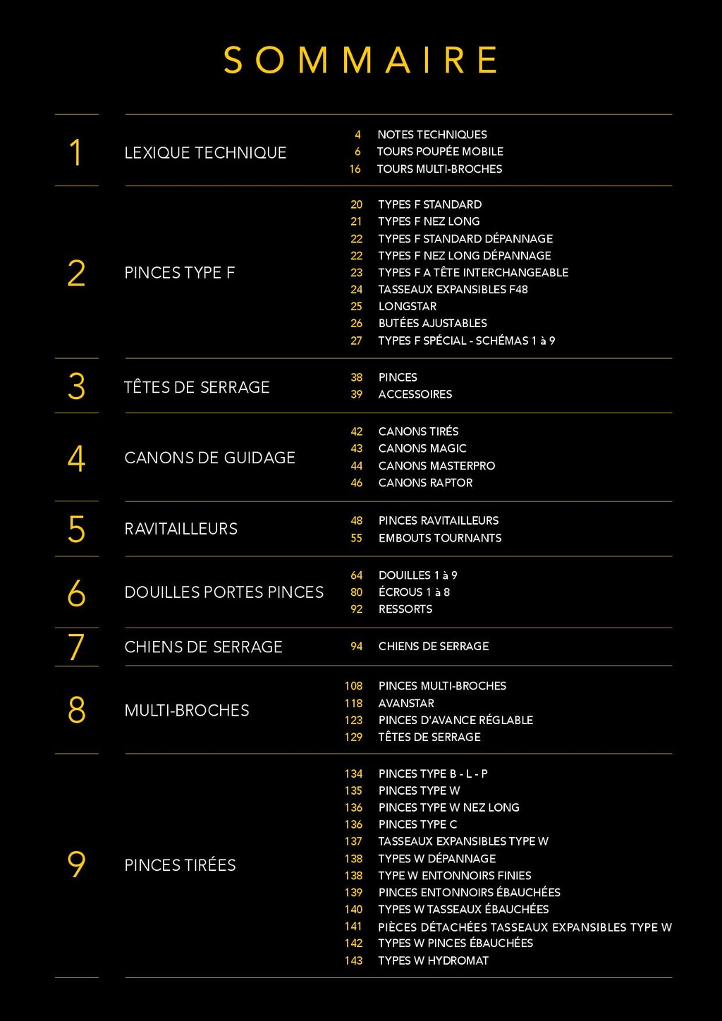 ESVE catalogue interactif sommaire