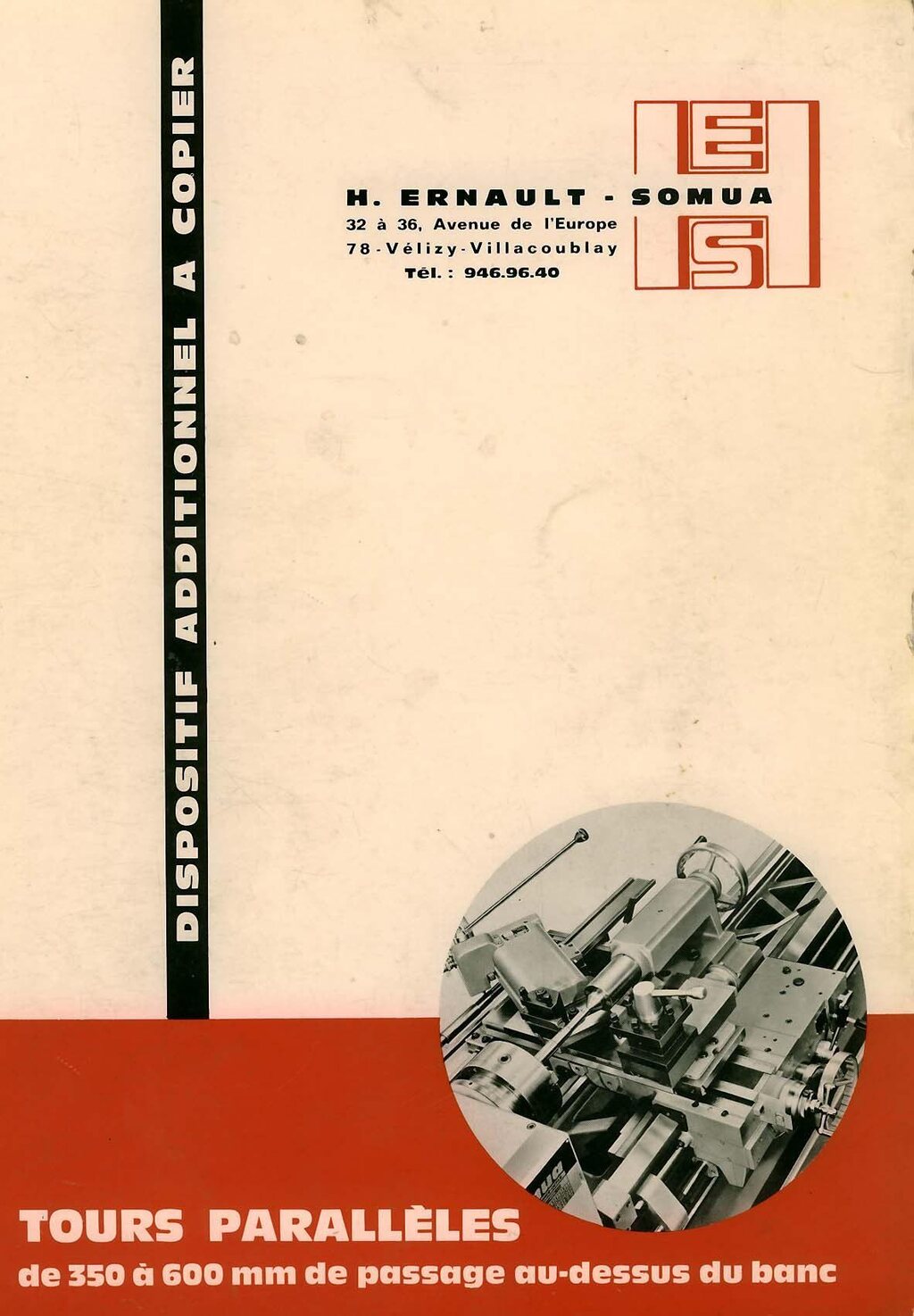 Ernault Dispositif a copier pour tours parallŠles