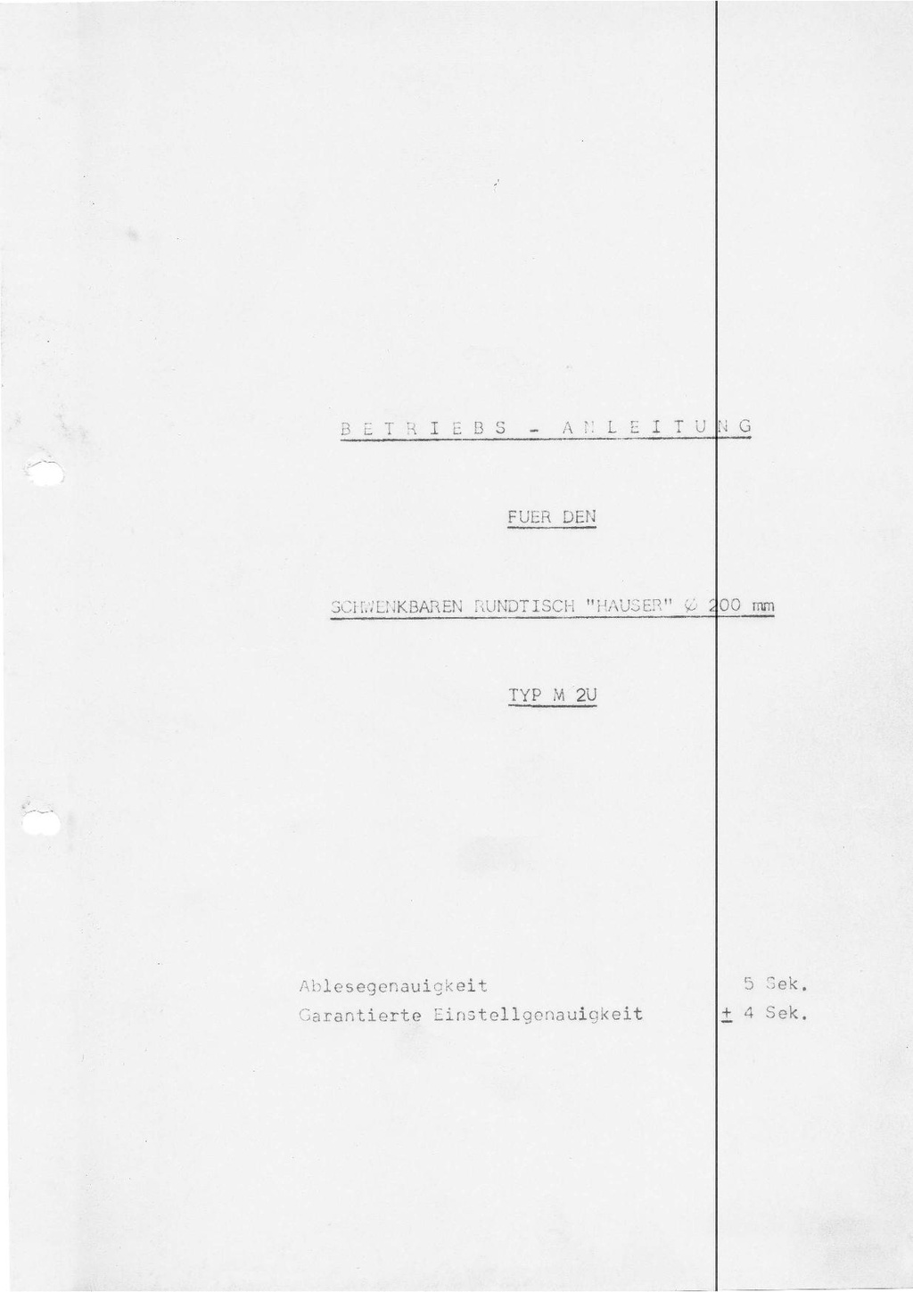 Hauser M2U table tournante et pivotante