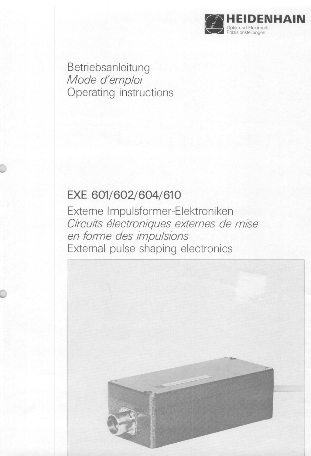 Heidenhain EXE 601 602 604 610