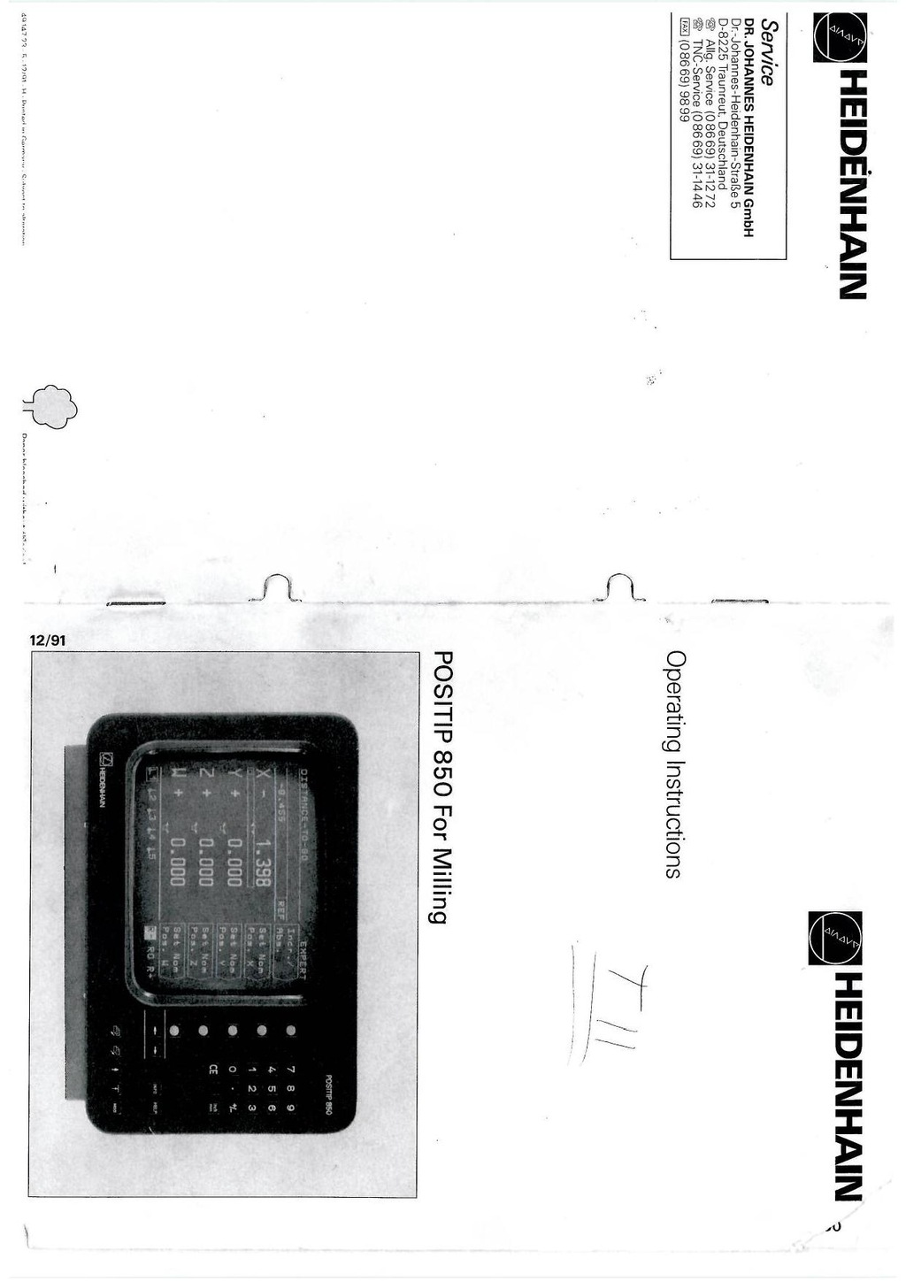 Heidenhain Positip 850