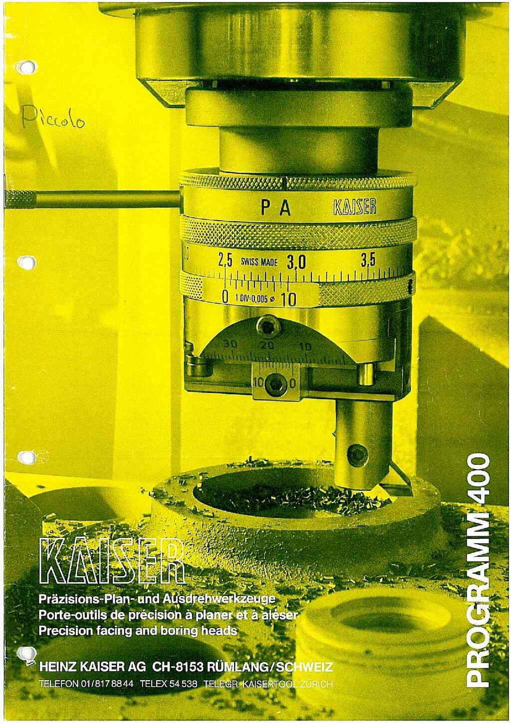 Kaiser Piccolo catalogue_manual