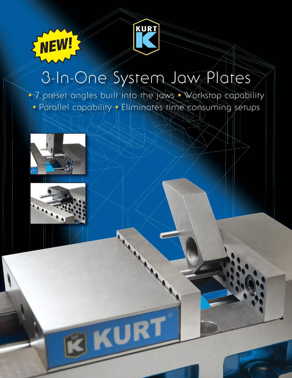 Kurt 3 in one plaquette