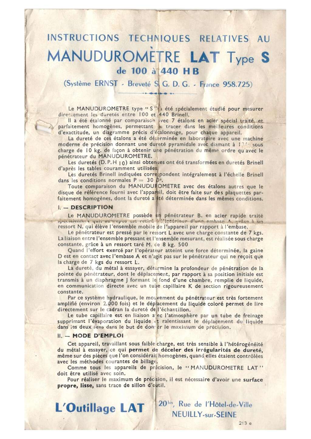 LAT Manudurom閣re type S