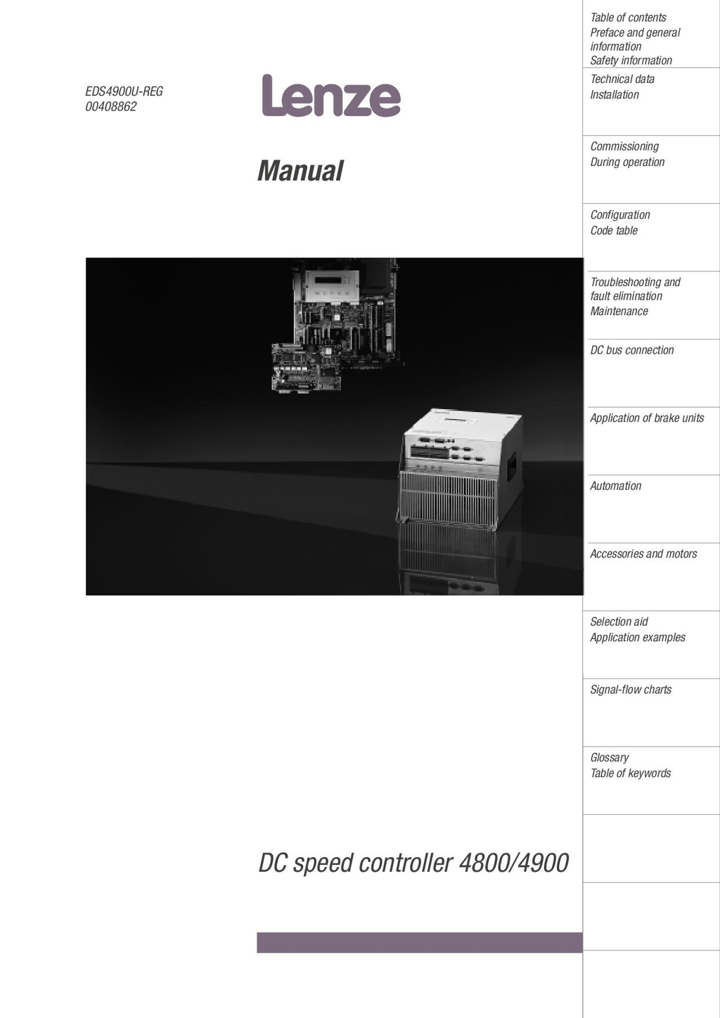 Lenze 4800 4900 manual