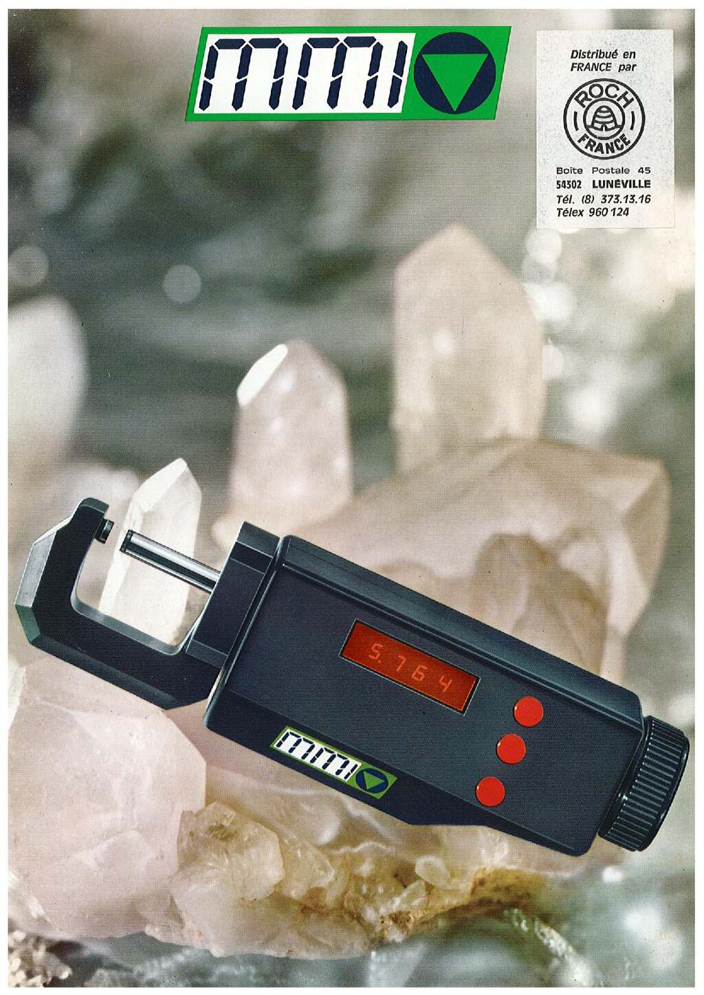 MicroMetroItalia Microdigit MMI micrometre 1 1000 electronique vendu par roch france 1981