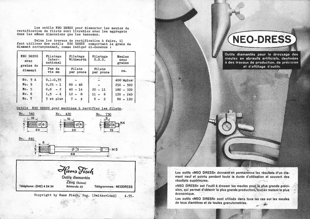 Neodress outils diamant‚ de dressage de meule