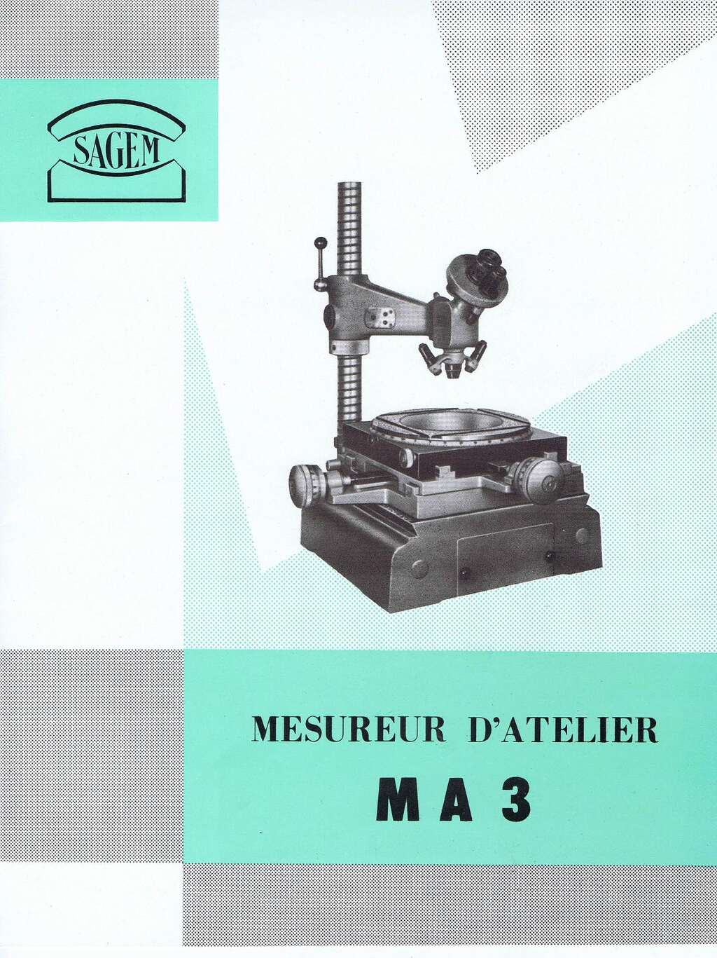 SAGEM MESUREUR D_ATELIER MA3 Plaquette