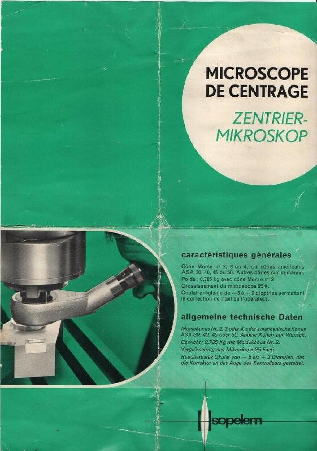 SOPELEM Microscope de centrage