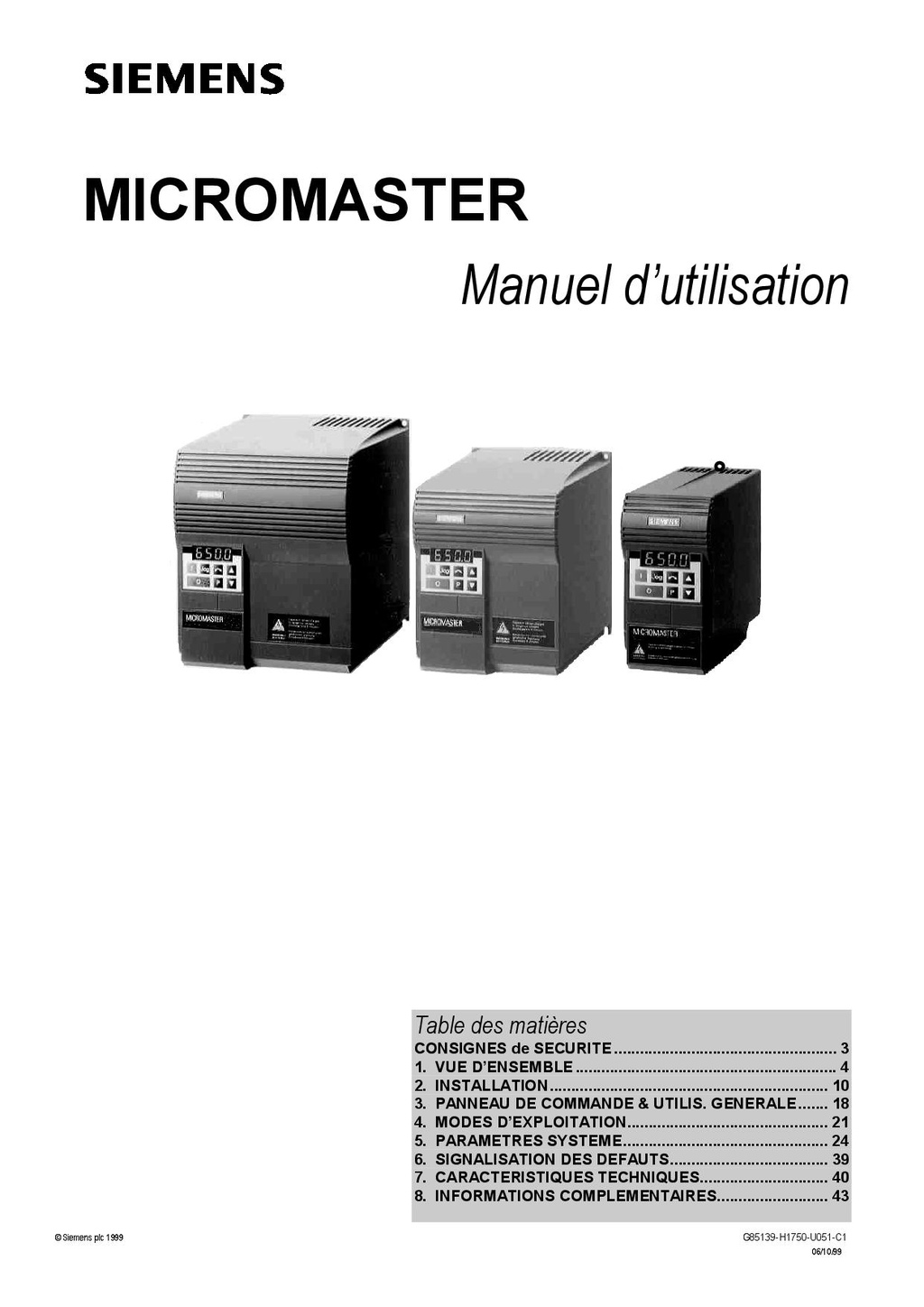 Siemens micromaster_fr