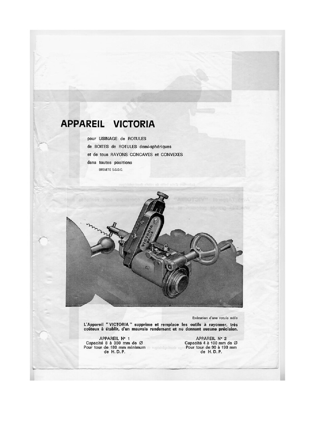 Victoria dispositif de tournage sph‚rique