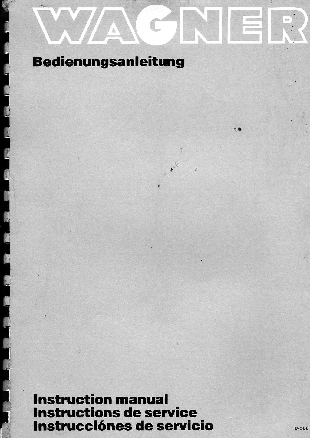 WAGNER type ZA27 ZB 27