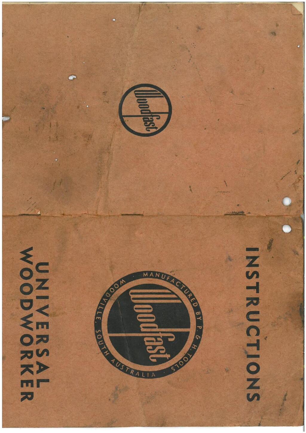 Woodfast Instructions Universal Woodworker