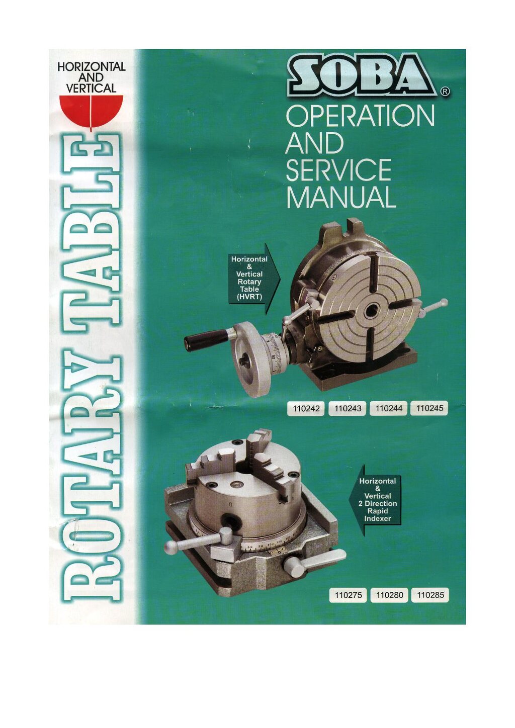 soba rotary table manual