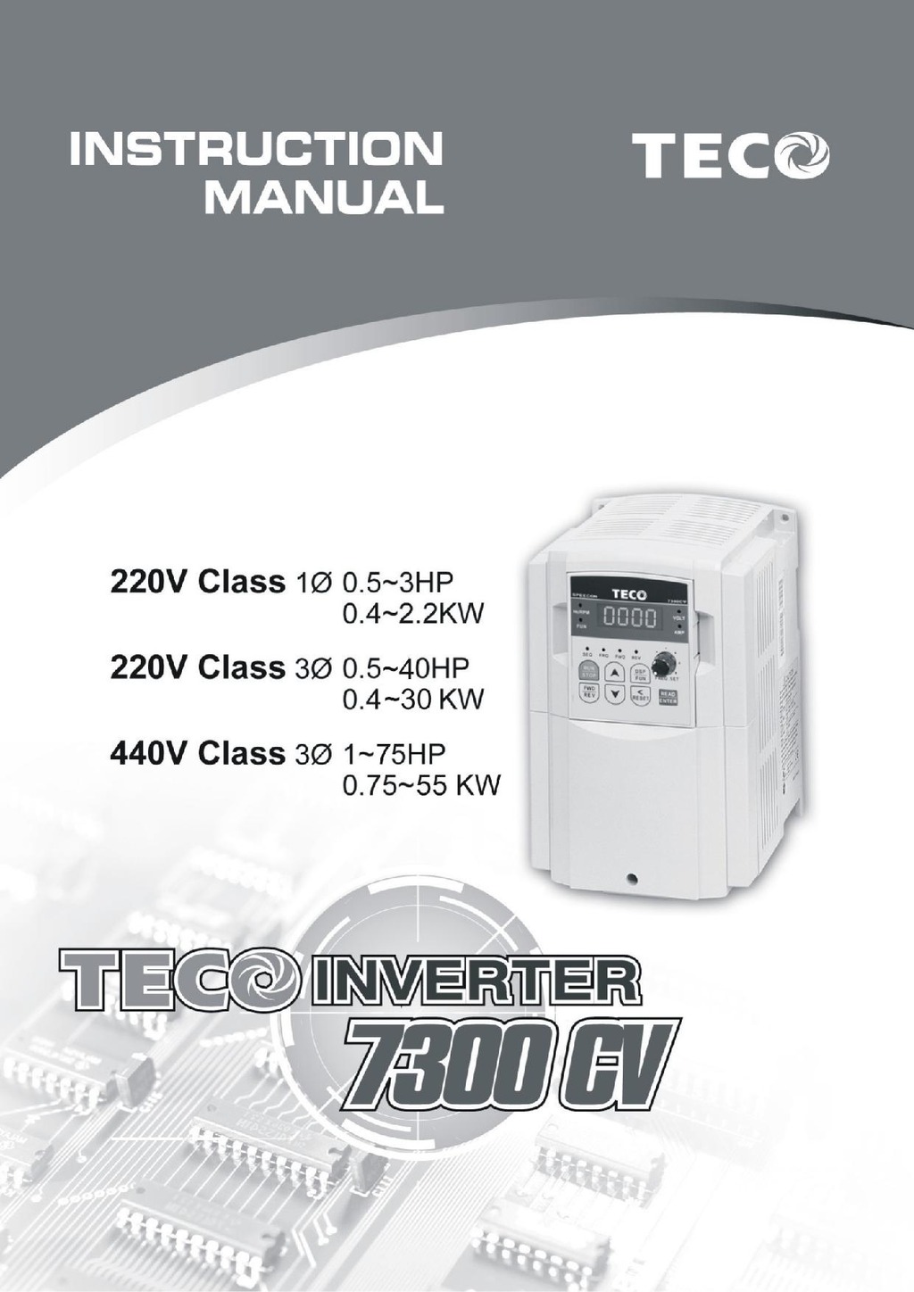 teco 7300 cv manualv 2013