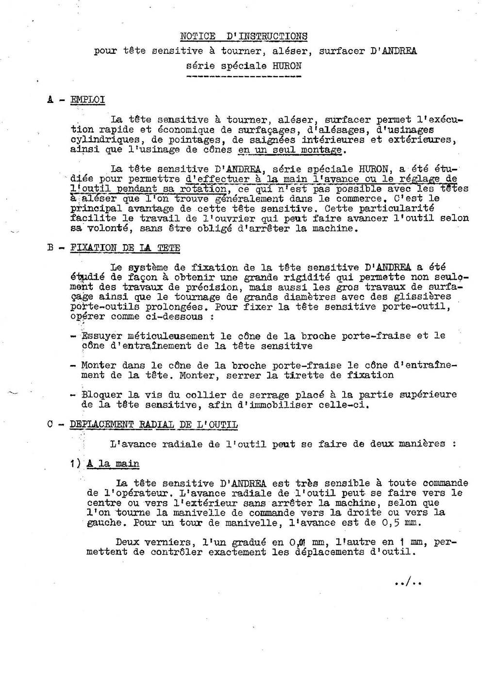 head al‚ser d_Andrea serie speciale Huron